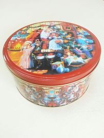 China Van de het Tinopslag van het Kerstmissuikergoed de Containersblik met Dekking/Deksel leverancier